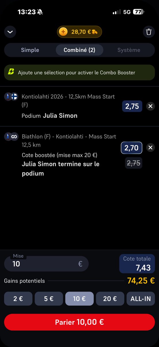 dijmazz's tweet photo. @WinamaxSport  y’a un soucis là non ?? https://t.co/dlMVDsuimI