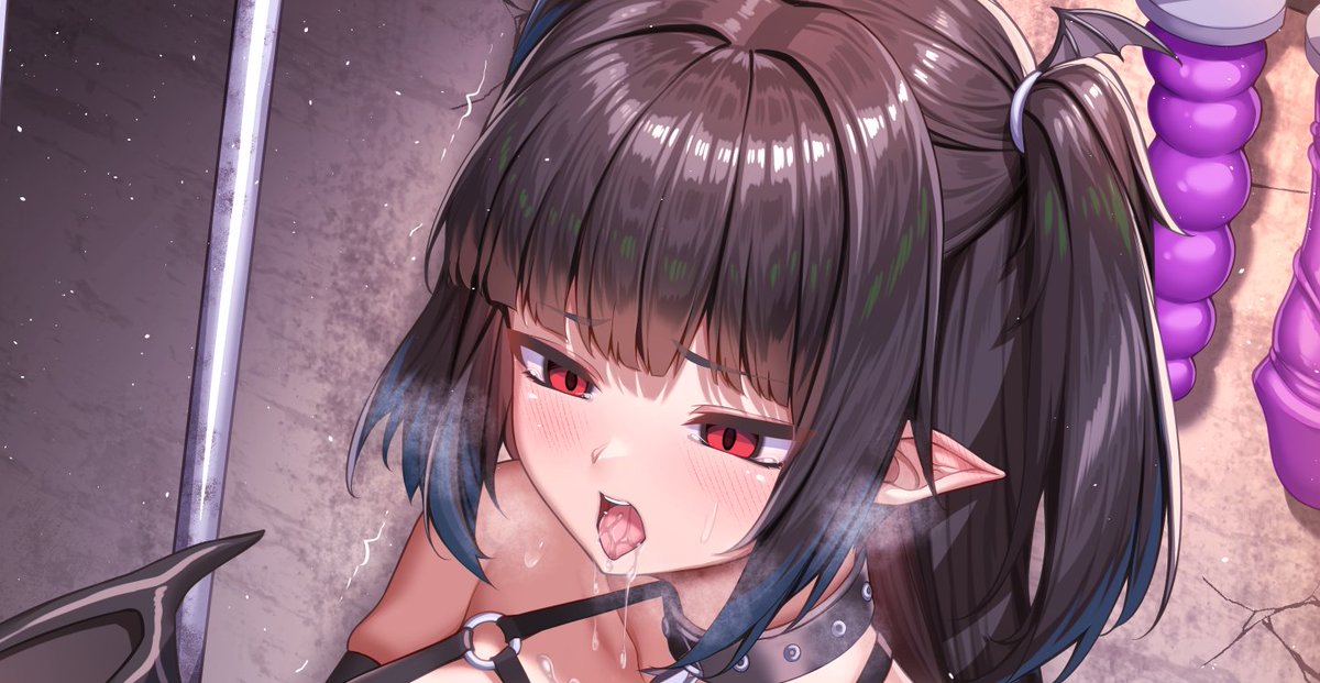 機械的に凌辱を行うバイブに対し、嬌声を上げ、許容量を超える性感を与えられ続ける。しかし、どんな反応を示そうと、一定量の愛液を分泌させるまでバイブは止まらない。
(2/2)
https://t.co/EcdIC7s2Xj 