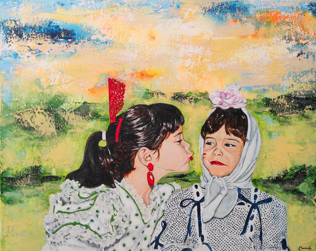 mfontoira's tweet image. Mi último retrato es de dos niñas, ya adultas, que, a ojos de su madre, siguen siendo esas hermanas pequeñas, auténticas, con mirada sincera, llena de alegría e ilusión, y cuya complicidad continúa intacta.
Pintura acrílica.
#marinelafontoira #retrato
