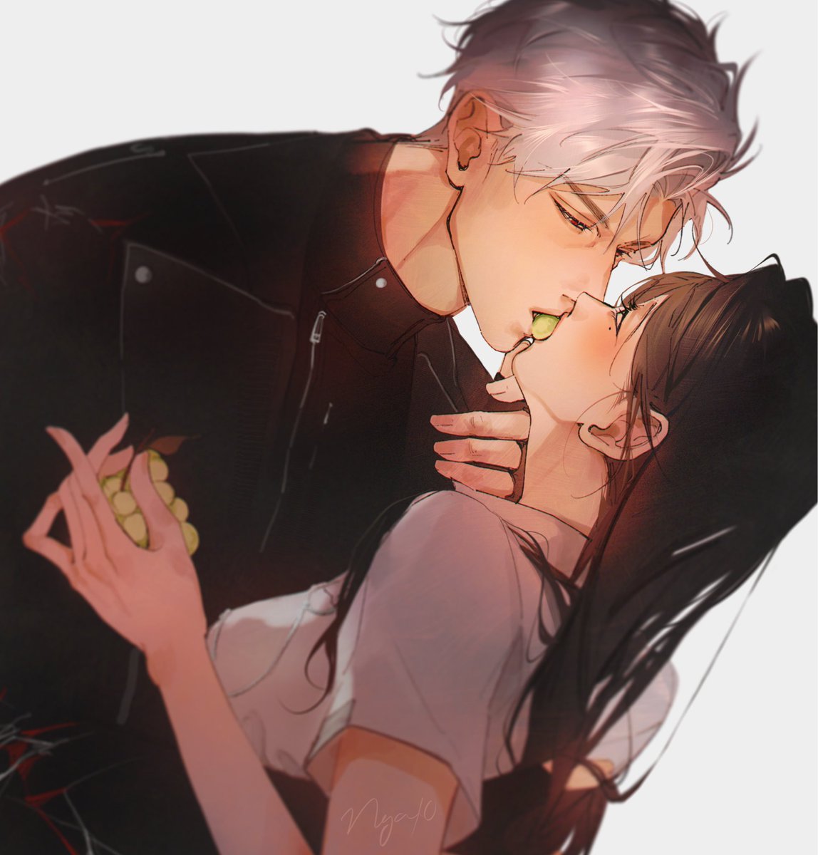 Rule was: whoever kisses first loses… 

and then bro pulled THIS move.