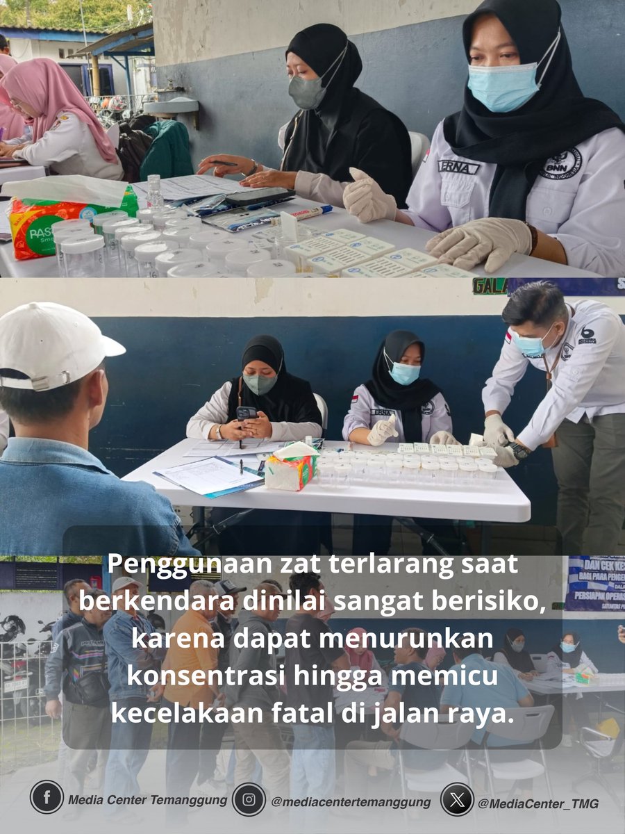 BNNK Temanggung Waspadai Sopir Narkoba Saat Mudik Lebaran, Tes Urine Kru Angkutan Segera Digelar

Selengkapnya Cek Link Bio👇🏻👇🏻👇🏻
mc.temanggungkab.go.id/frontend
