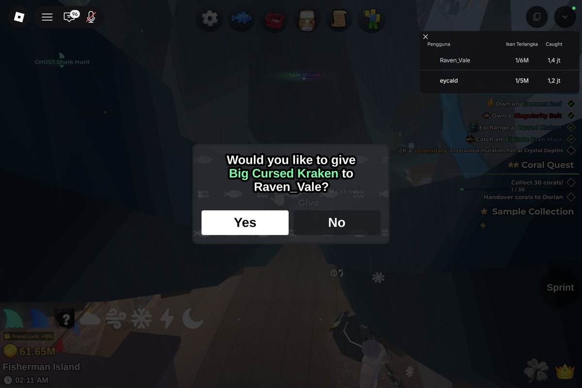 jual coin koin fishit & secret tumbal fish it tweet media