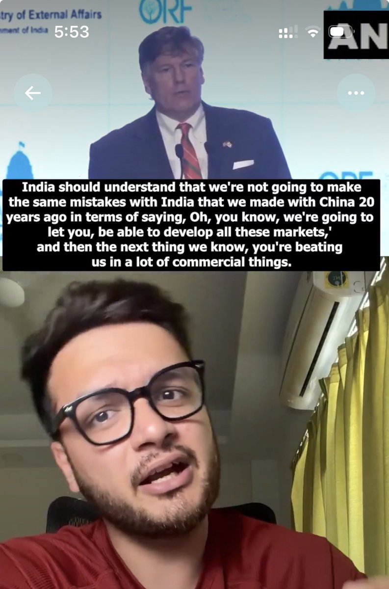 Why are Indian leaders silent when foreign officials openly say they will not allow India to become a strong economic competitor?

If the US says it will not give India the same economic space it gave China, what is our government's response? Are we negotiating from a position of