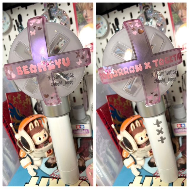 boki_kpop's tweet photo. ✨ cross parts moabong by boki ✨

Customizable in over 100 colors. 🎨

 DM📩 // G.O. 🌍 DM📩
#.boki_craft
#TOMORROW_X_TOGETHER 
#TXT_MOACON
#2026_TXT_MOACON https://t.co/SSX45Pjlcx