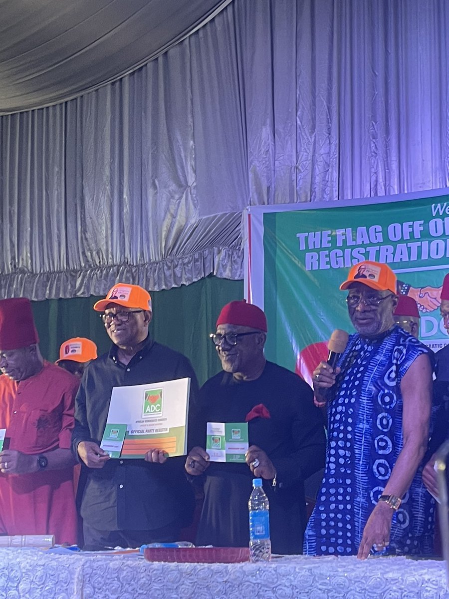Peter Obi officially an ADC member. 

Bury all the Labour Party rumors.

Our next Vice President.
