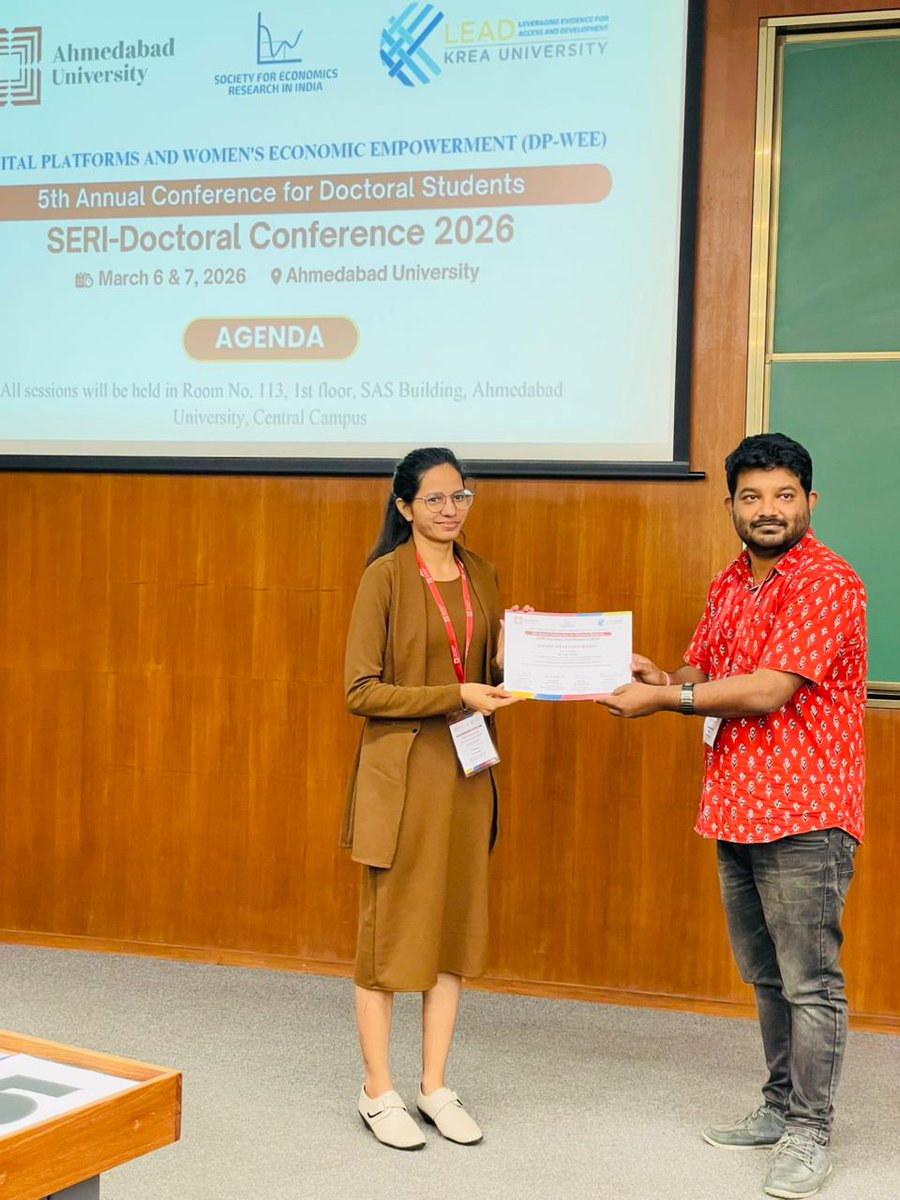 Society for Economics Research in India tweet media