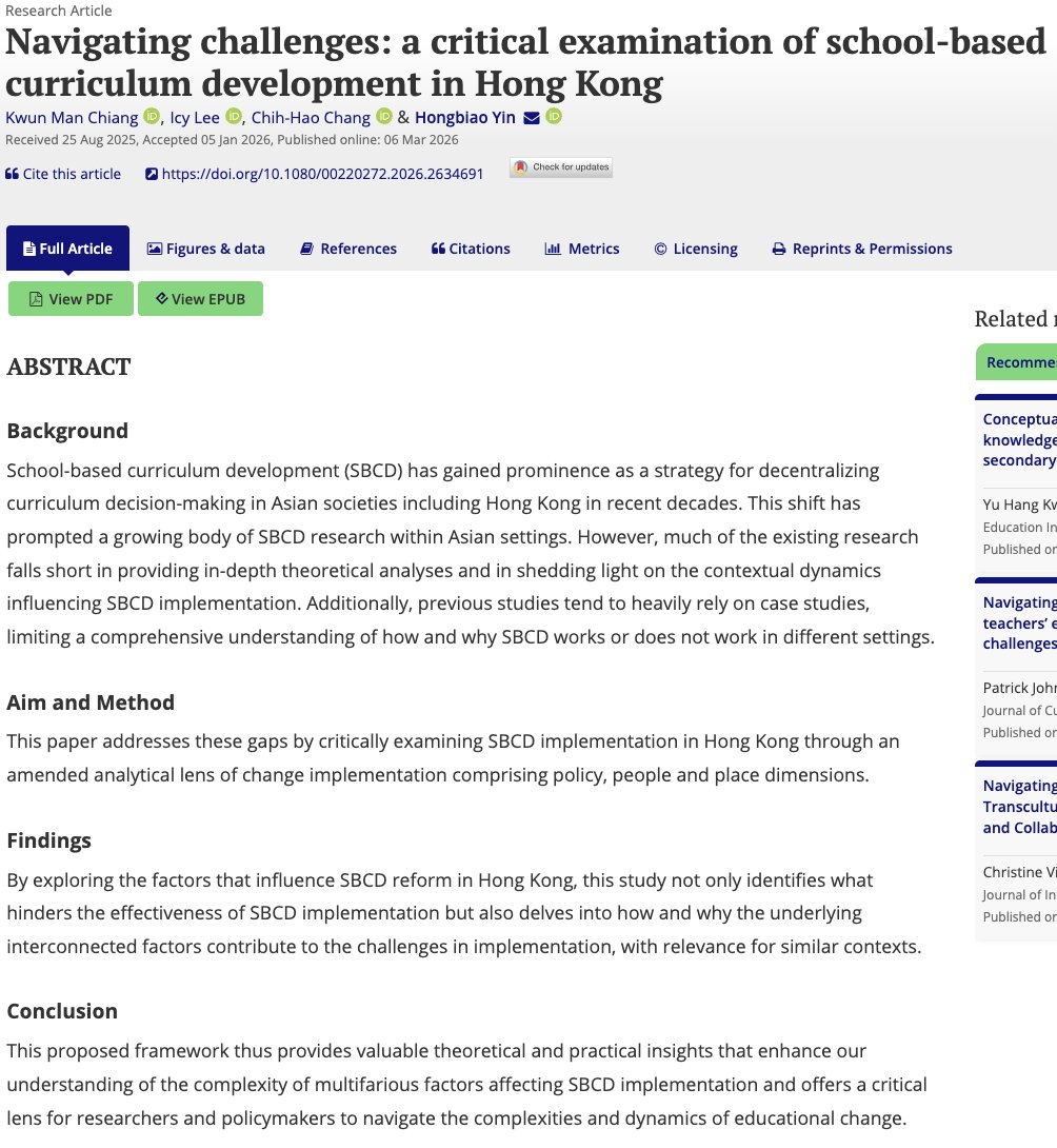 Journal of Curriculum Studies (JCS official) tweet media