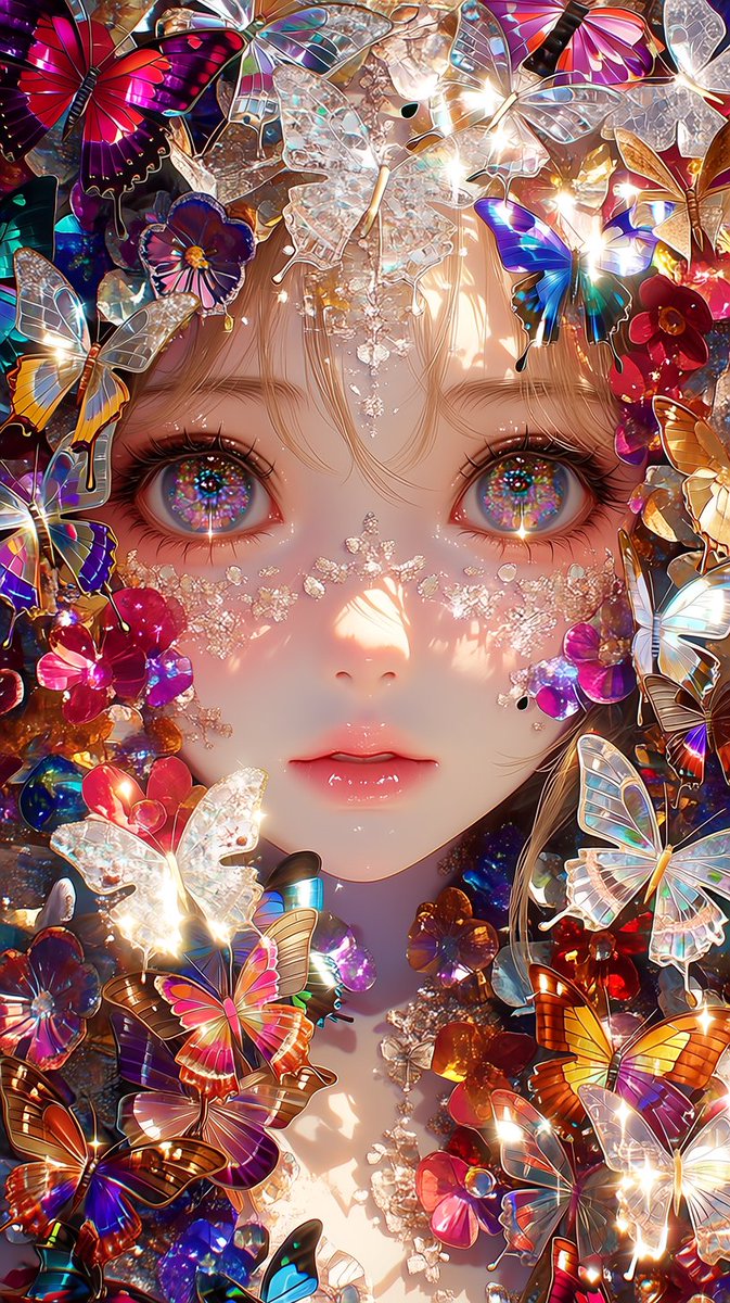 MytiMuffyn's tweet photo. Wings alight, petals ignite — I stand within the prism of flight.
Every shimmer, every gleam — a living sculpture, a radiant dream.
羽ばたく翼、光る花びら — 飛翔のプリズムに立つ。
輝きひとつひとつ — 生きた彫刻、光の夢。
#AIart #AIイラスト #ButterflyBloom #PetalStorm #UltraRealFantasy