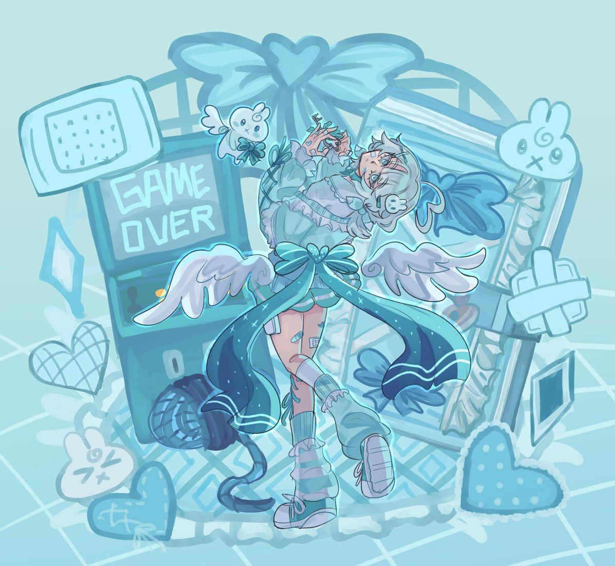 Art Entry for #LyssaAC !  <a href="/Lyssanah/">✩ Lyssanah ✩ $1.5k Art Contest OPEN ✩</a>

Paige really got my attention not only because of her design and lore but also her colours 🥹 The real ones know what my fave colour is!

I had fun with this entry 🩵 Lyssa if you're seeing this, I'll send you the speedpaint in dm!

#LyssaAC26