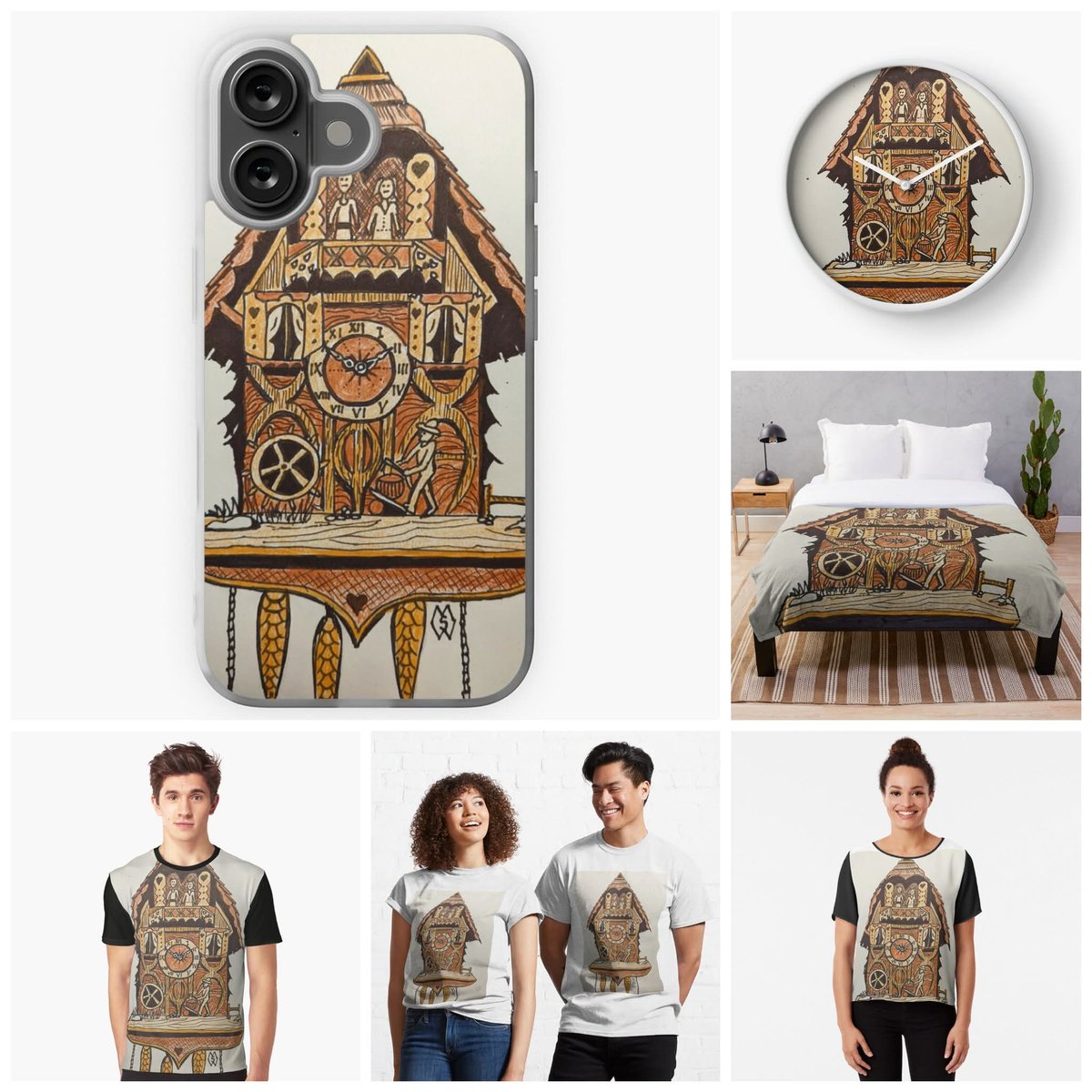 MattStarrFineA1's tweet image. With daylight saving time, as a reminder be sure to change your clocks tonight (Saturday night), spring forward!  This is my drawing of a cuckoo clock, which says it’s time. redbubble.com/shop/ap/996528… 

#mattstarrfineart #clock #clocks #daylightsavingtime #changeclock #art