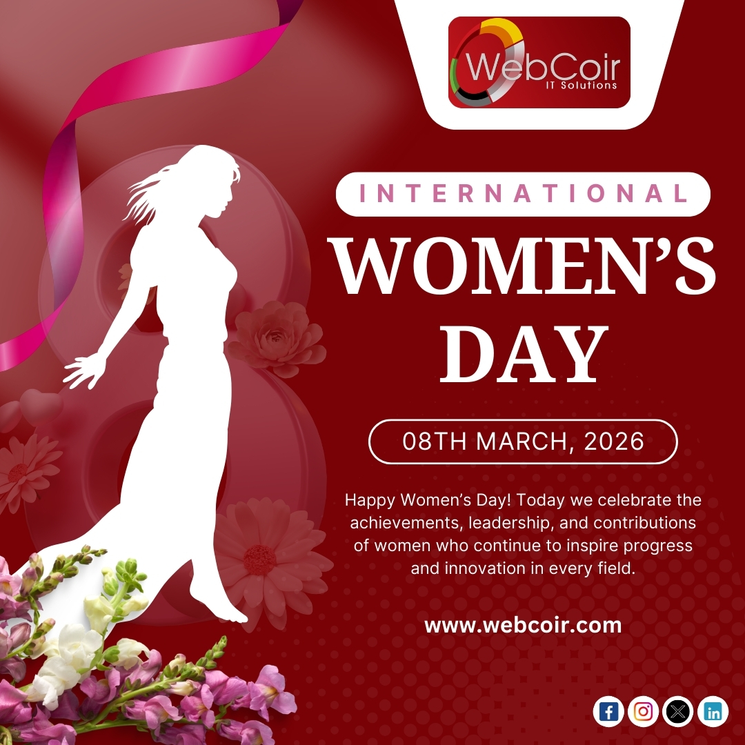 webcoir's tweet photo. At WebCoir IT Solutions, we believe in empowering women, supporting innovation, and building a future where every voice matters.

Happy International Women’s Day! 💐
Let’s continue to inspire, support, and uplift each other.

#InternationalWomensDay #WomensDay2026 #EmpowerWomen https://t.co/kzEU8nR4Xi