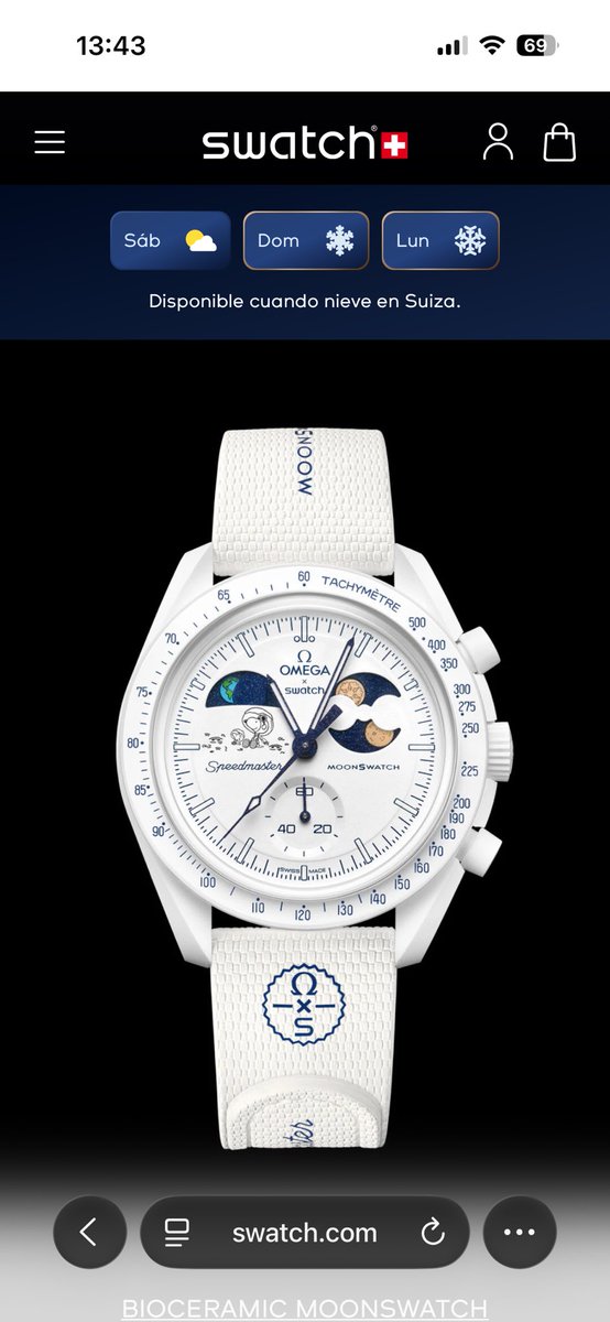 estoy completamente enamorado de este Omega x Swatch