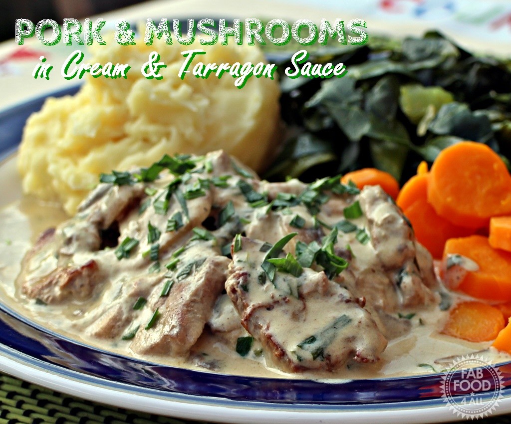 FabFood4All's tweet image. Looking for a new dinner idea? How about Pork &amp;amp; Mushrooms in a Cream &amp;amp; Tarragon Sauce? If you haven't tried it you've been missing out! fabfood4all.co.uk/pork-mushrooms… #pork #porkloin #dinner #recipes