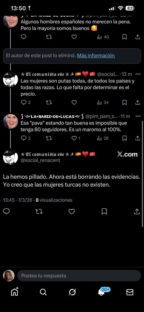 Hola, hermanas turcas. Sólo puedo pedir perdón y lamentar que tengais que vivir esta situación con personas que se disfrazan de amigos vuestros. Intentaré hacer todo lo posible para que Twitter tome medidas contra ellos.
De nuevo lo siento. No estais solas☹️💜