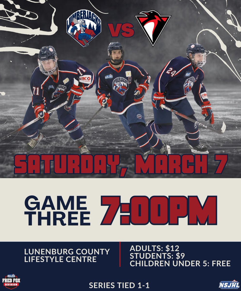 lumberjackshky's tweet image. 🎟 Get your tickets at the door, doors open at 6:00pm
📍 LCLC
🕒 Puck drops at 7:00pm

Unfortunately there will be no livestream tonight. Sorry folks!

#gojacksgo #timberrr #playoffhockey