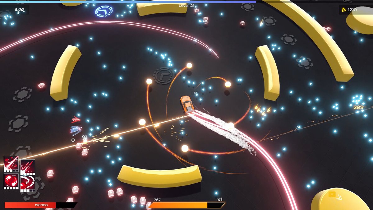 KrolMichal's tweet photo. Na Steam wjechała gra Drift Survivors, oryginalny samochodówko-rogaliko-bullet hell od ekipy @Kickflip_Games. Cena promo 41,39 zł (-10%).

https://t.co/oTASbAPvvd

#polskiegry #KickflipGames #Steam #roguelike #bullethell
