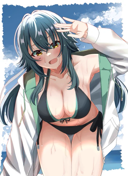 手毬とセミブルー
