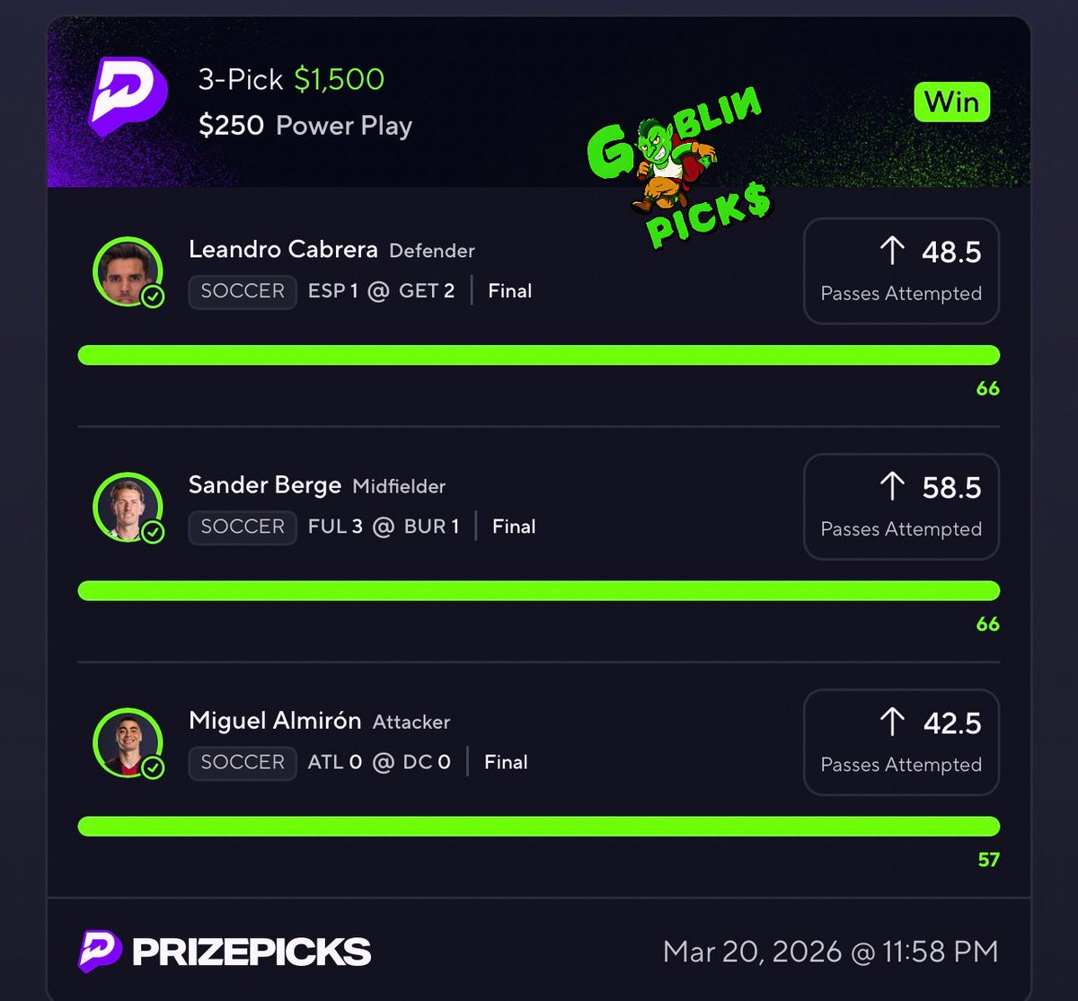 🍀GOBLIN PICKS💰 tweet media