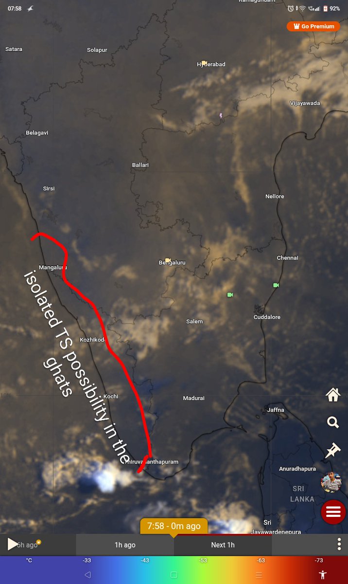 Today's weather outlook:-
Mostly dry over the interiors districts, 24th has some possibility for cloud cover
Isolated rains possibility in south karnataka ghats and Kerala ghats
#BengaluruRains
#BangaloreRains
#KarnatakaRains
#TNRains
#ChennaiRains
#KeralaRains