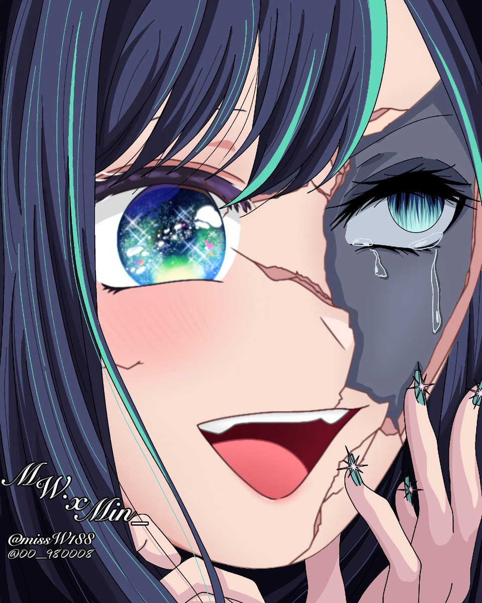 We created this amazing artwork! Her art is simply incredible!! Thank you for the collaboration and the shared talent in this drawing I did with <a href="/missW188/">M. White.</a>💙✨️
#推しの子 #oshinoko #黒川あかね #akanekurokawa