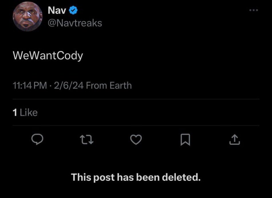 #WeWantCody tweet media