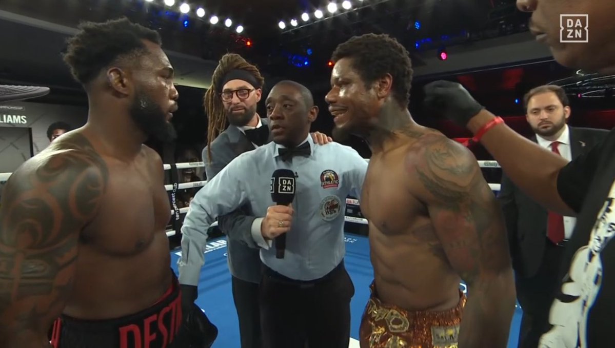 Grabaka_Hitman's tweet image. Carlos Adames vs. Ammo Williams about to start