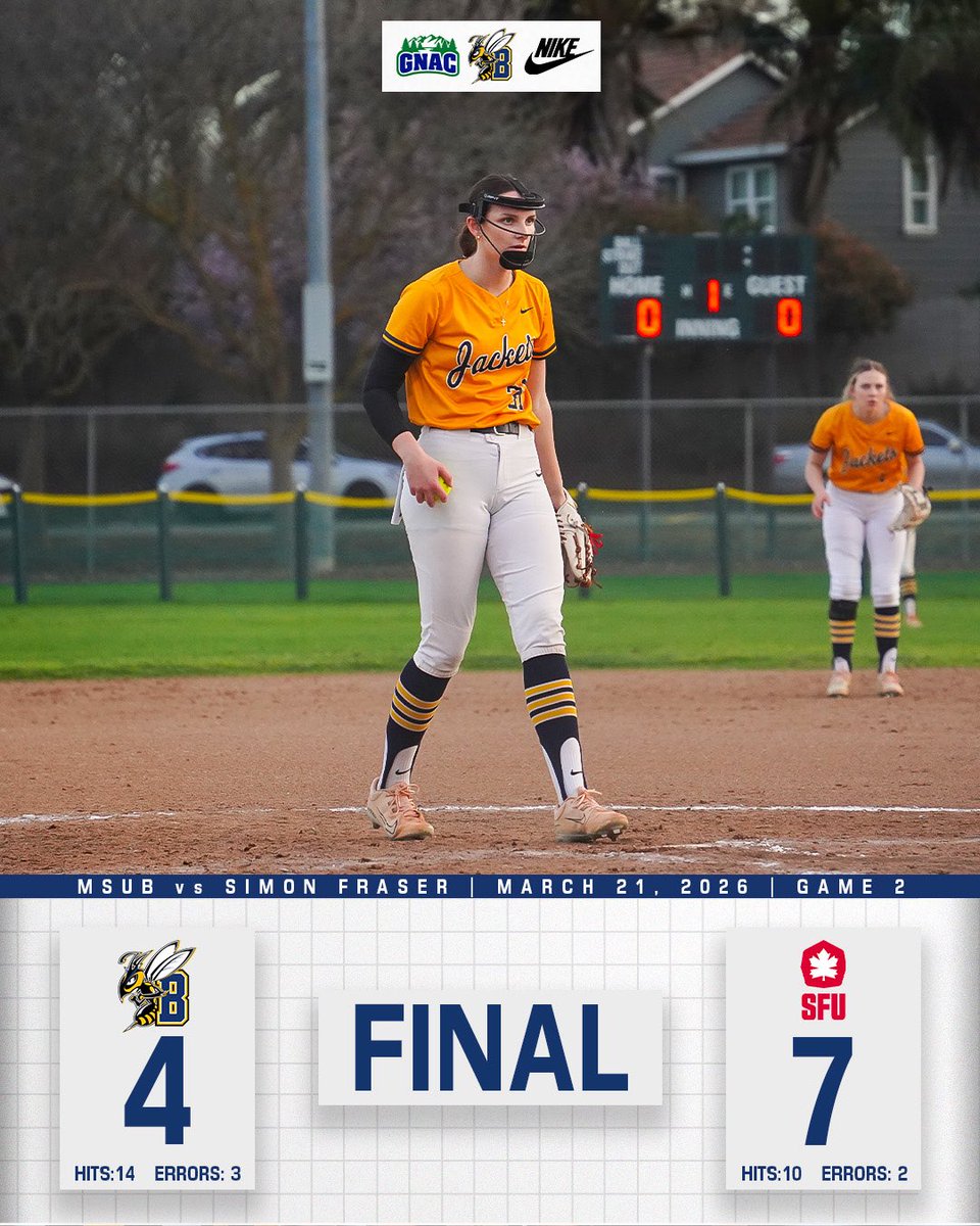 MSUB Softball tweet media