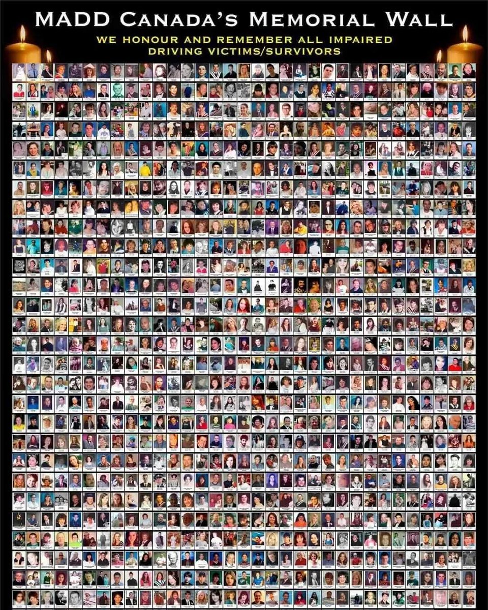 isda1979's tweet image. Can you find Daniel's photo? Can you see Milly's smiling face? Can you touch Harry's smile? Do you see my dad's dimples in his pic? Can you find my mom? Do you know which one is my lola?

They are ALL on this wall.  
They shouldn't be. 

#NotOneMore
#ImpairedDrivingWeek2026