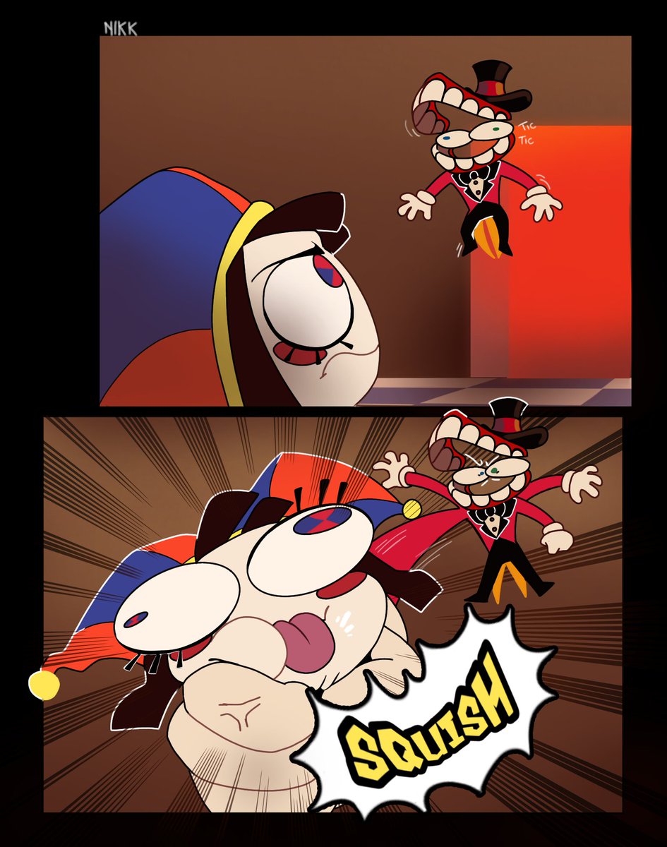 Pomni haciendo enojar a Cain, se volvió, mi escena favorita 

#pomni #digitalcircus #cain