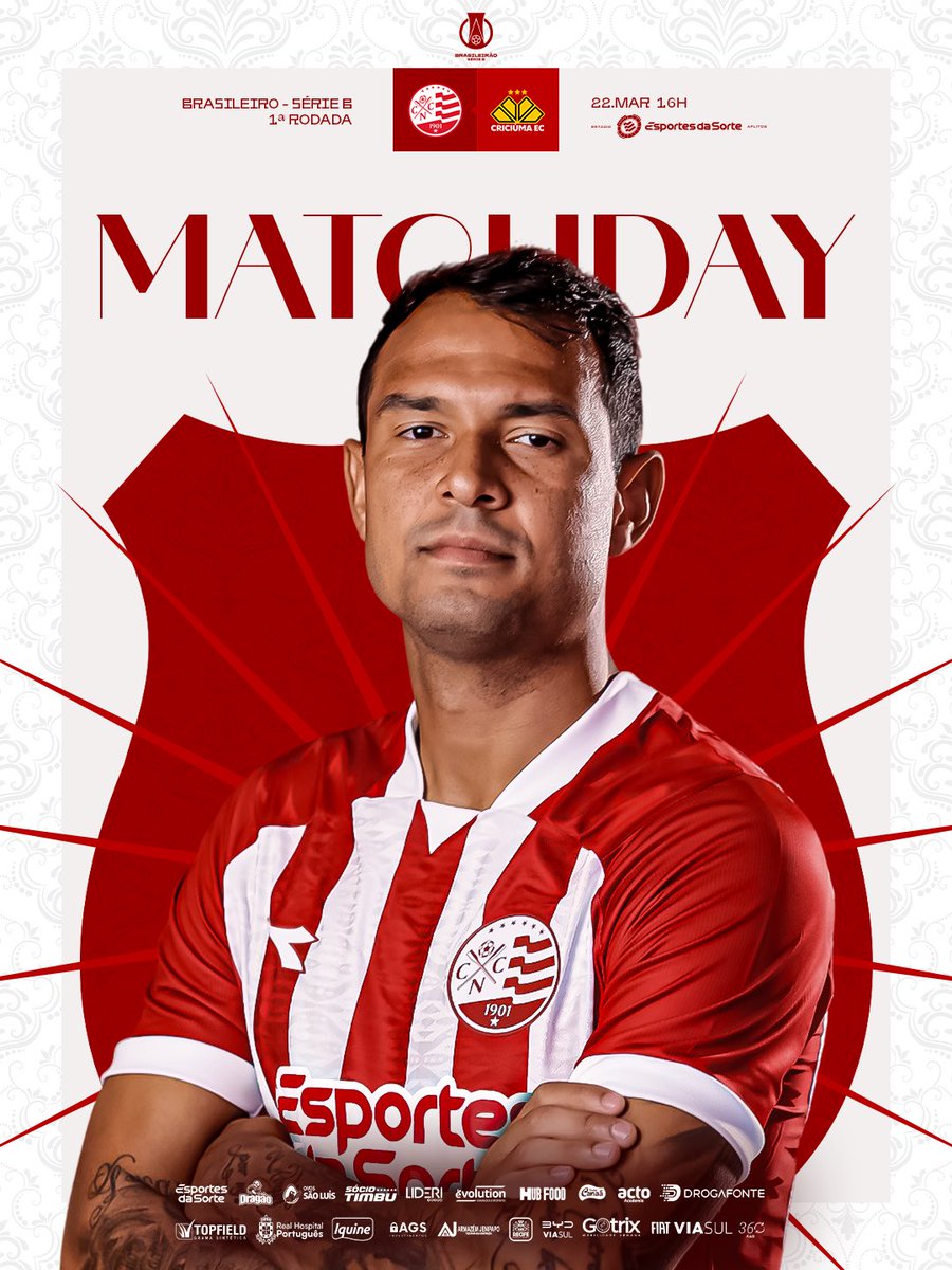 nauticope's tweet photo. HOJE É DIA DE NÁUTICO! É DIA DE ESTREIA! Que seja o começo de uma caminhada de muita luta e conquistas. VAMOS JUNTOS! ❤️🔥🇦🇹 https://t.co/MKpTPntHNa