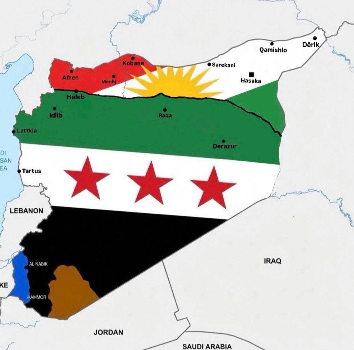 MervanReber's tweet photo. @USAMBTurkiye The Kurdish people have not and will not insult the flags of their Syrian neighbors; rather, it is a violation and insult by the Syrian internal security forces against Kurdish citizens in their own land, and this will not be accepted by any neighbor, not even America itself. https://t.co/w6fthBEaUs