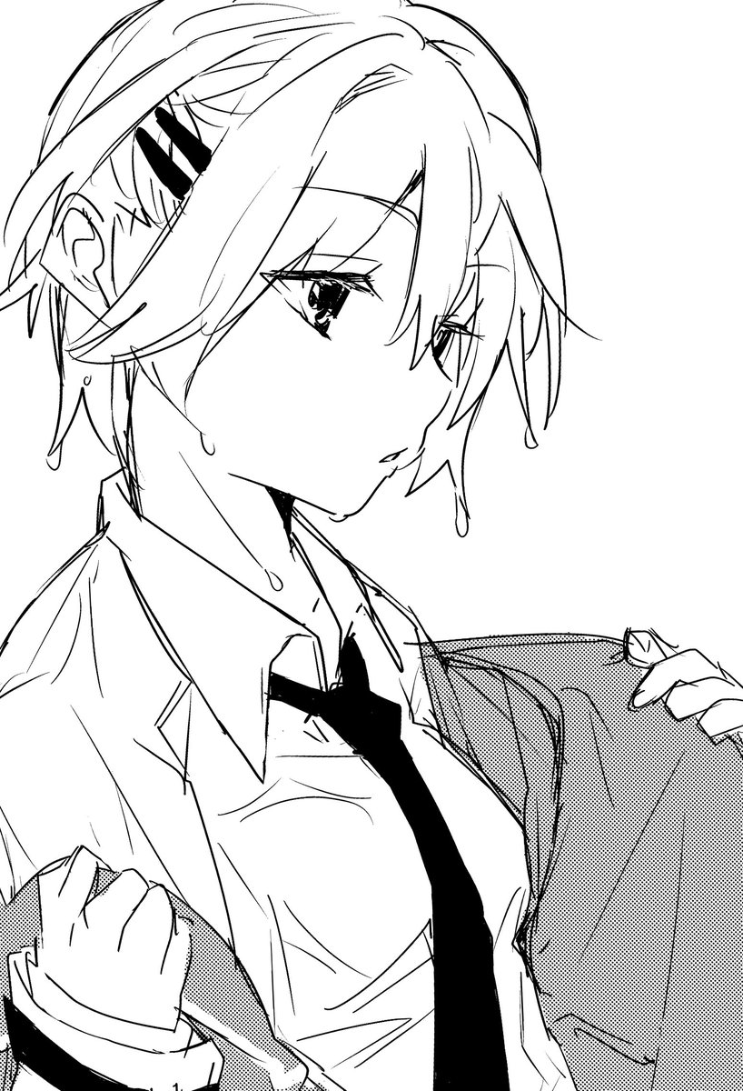 dometan0_0's tweet photo. モノクロ練習で濡れ月歌☔
（ユッキー目線) https://t.co/VMcWoa4VGy