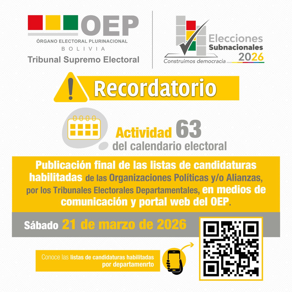 TSE Bolivia tweet media