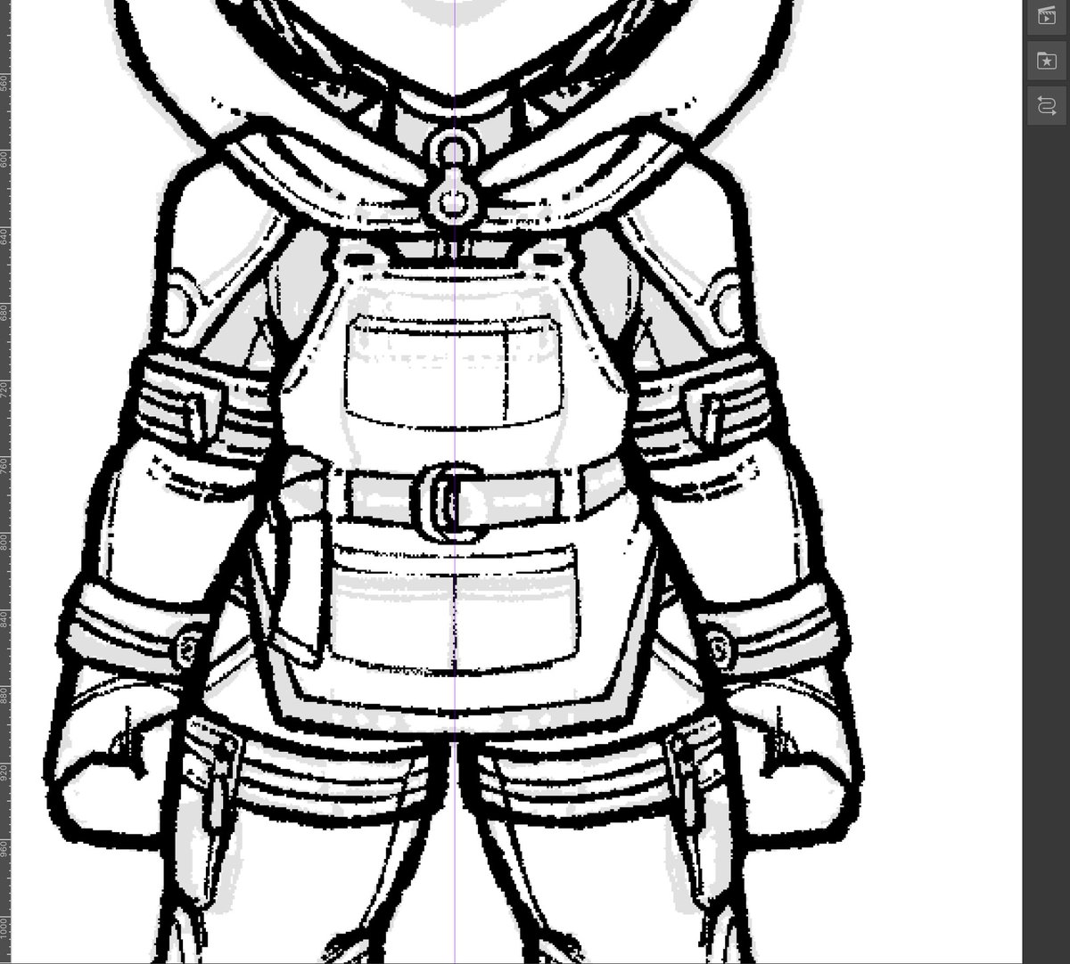 デフォルメが描きたいのにいつものクセで情報量を増やしまくってしまう… 