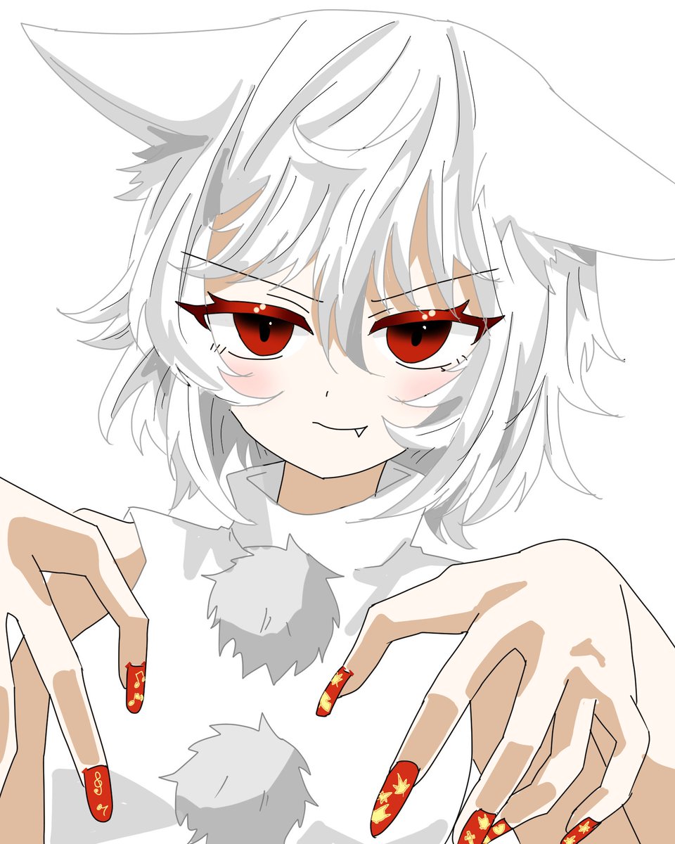 ＃東方Project
＃犬走椛
爪を魅せたい椛🍁