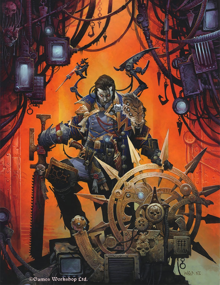 40kARTdotcom's tweet photo. Rogue Trader Warhammer 40k Art by Wayne Reynolds https://t.co/uFJdlCj1Xd