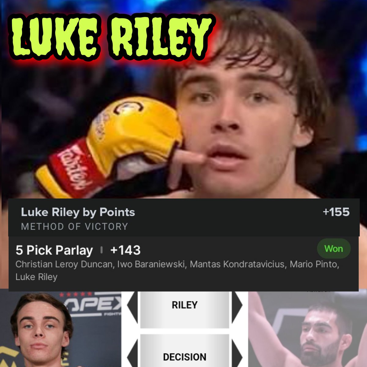 MMAzing_bets's tweet photo. Another perfectly predicted fight! Honestly, Luke's boxing was way better than I expected it to look. Fun fight ๐
#UFCLondon #UFCUK #UFC #MMA #MMAUK https://t.co/PARRJXx4Bt