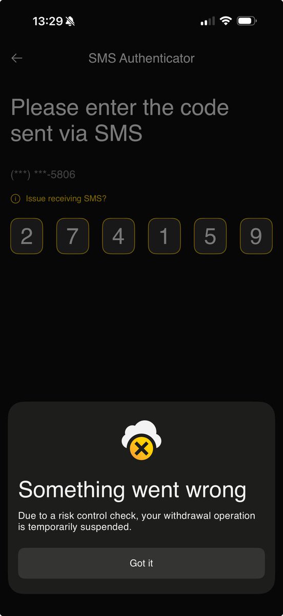 EmilyCarterq's tweet photo. @BinanceUShelp How do I resolve this issue immediately it has been giving issue since yesterday. https://t.co/NZ6KZkMXzP