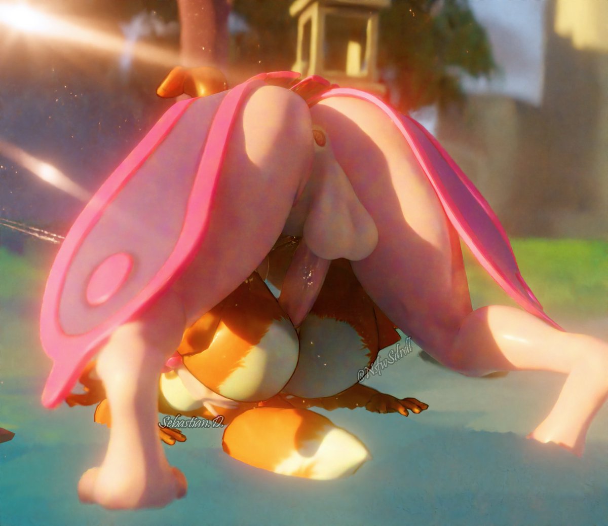 NsfwSdrdl's tweet photo. "And behind the scenes, this is how Fexa got her first partner in the world of Palworld"
Fexa Oc: @Angel11155
Lovander and Foxy model: @MSplashDoggy and @CryptiaCurves
Tags: #Yiff #nsfw #blender #oc #sexNOW https://t.co/u3U8TDjmom
