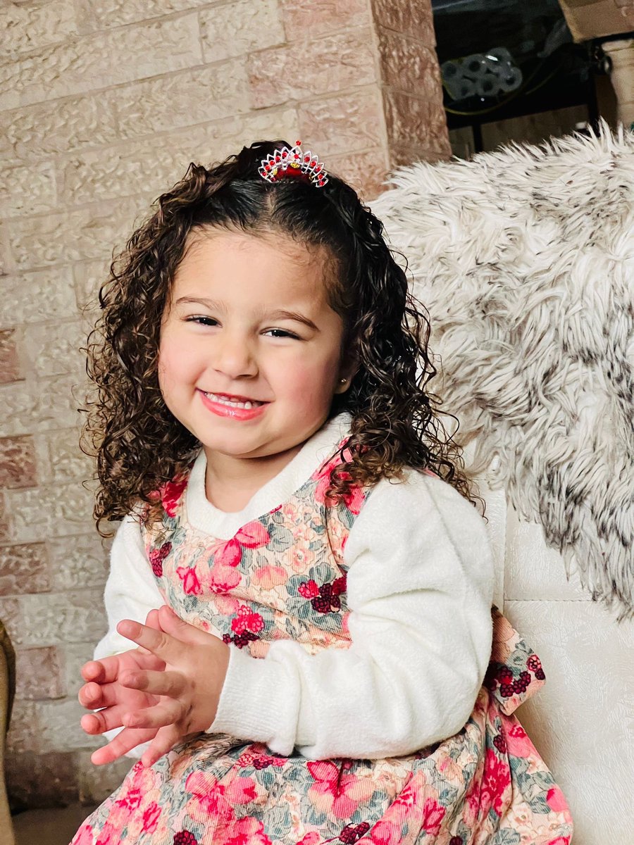 AbubakerAbedW's tweet photo. A lot of you know Aylool, my 3-year-old niece who suffered so very heartbreakingly during the genocide. 

Here’s her for the Eid with lots of eggs,  chocolates, and sweets. https://t.co/1EkC1JTmS8