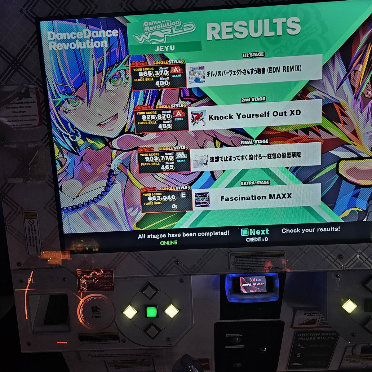 Remember kids. Don't be like Jeyu. Don't go play DDR after losing 0-4 in a TCG on 5 and a half hours of sleep and no food.