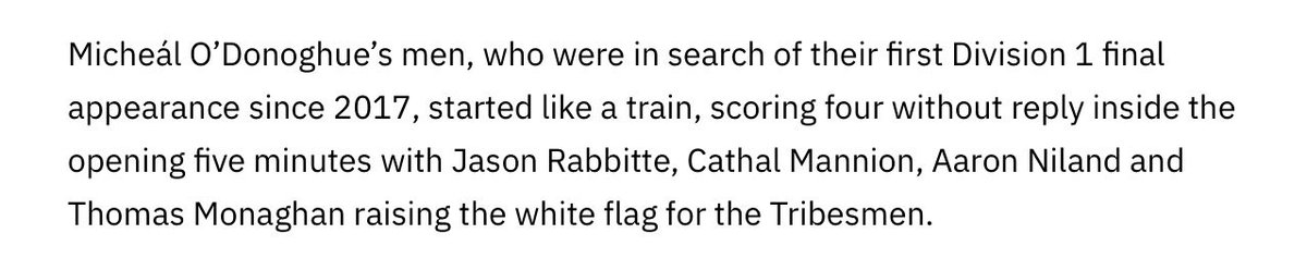 I can’t believe so many people still can’t get his name right - even the RTE match report tonight and consistently on podcasts. A man who has won an All-Ireland, after all.

His name is Micheál Donoghue. Not “O’Donoghue”. 

Please pass it on.