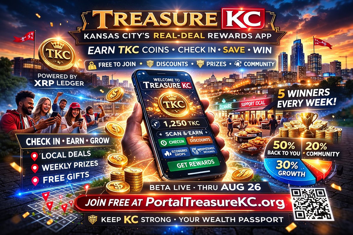 Founder_TKC's tweet photo. Earn TKC the smart way: ace financial literacy quizzes &amp; practice stock trading sims in-app—no real money, just knowledge. Every correct answer or trade = coins. Beta live: https://t.co/qtu1emBQTG#TreasureKC #XRPL #XRPCommunity #KCMO #Nonprofit https://t.co/z3RFG8F5n6