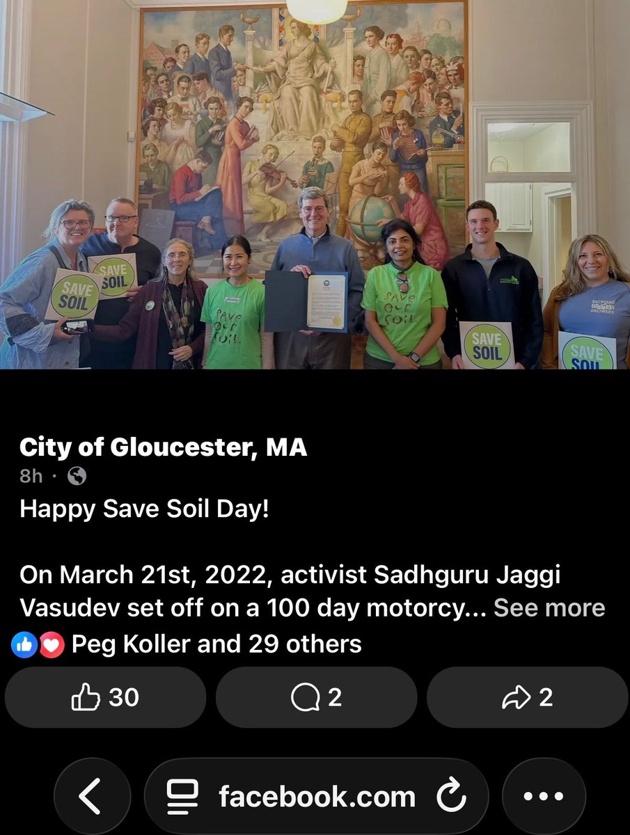 SaveSoil_Boston's tweet photo. Congratulations Gloucester, Ma for joining several dozens of cities in New England and beyond in declaring #SaveSoil Day!! https://t.co/bMAeev3Jdu