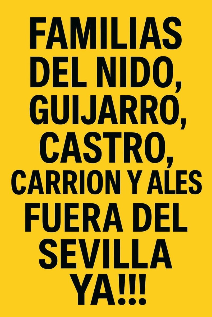 Juanma_Candiz's tweet image. Esto va a la generación de los títulos a esos #Sevillistas de los años de gloria
Prepárense para lo que viene que algunos dicen que vienen del barro y no ha vivido ni un puto descenso o tan pequeños era que ni lo recuerdan
Hace falta una limpieza en el #RSP y no solo de directiva