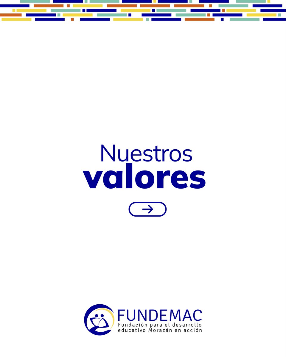 FUNDEMAC's tweet photo. Nuestros valores son nuestra forma de actuar, porque transformar realidades exige coherencia, propósito y acción.🤝⭐️
#elsalvador #ong #valores #sv #fypage https://t.co/SyurTDqLfm