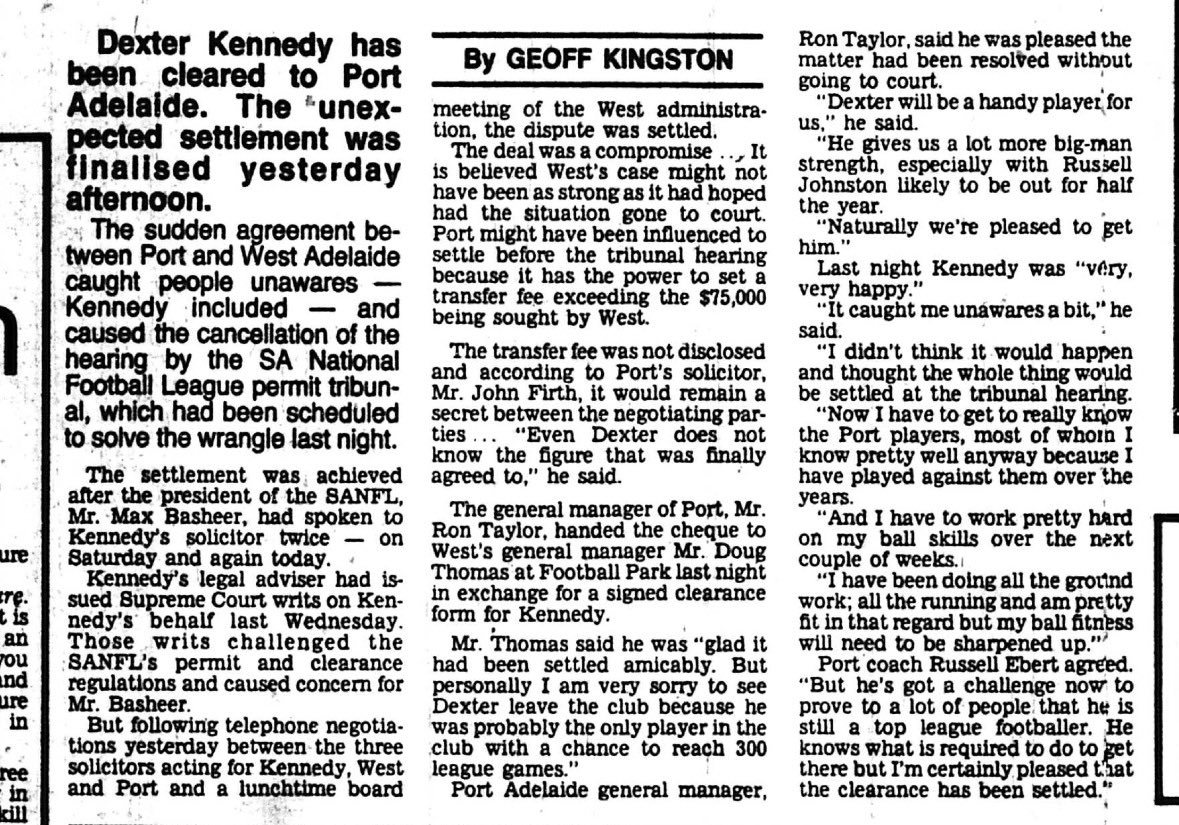 SANFL 1983 season (after ‘75-82) on 43-year delay tweet media