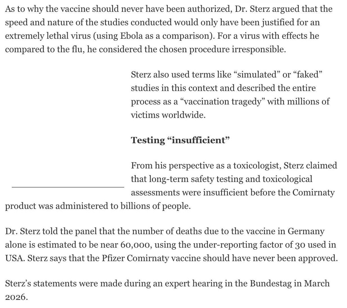 KeillerDon's tweet image. Poorly tested, rushed and unsafe.
And this is what my own analysis of official data has shown.
#mRNA 
#COVID_19 

notrickszone.com/2026/03/21/for…