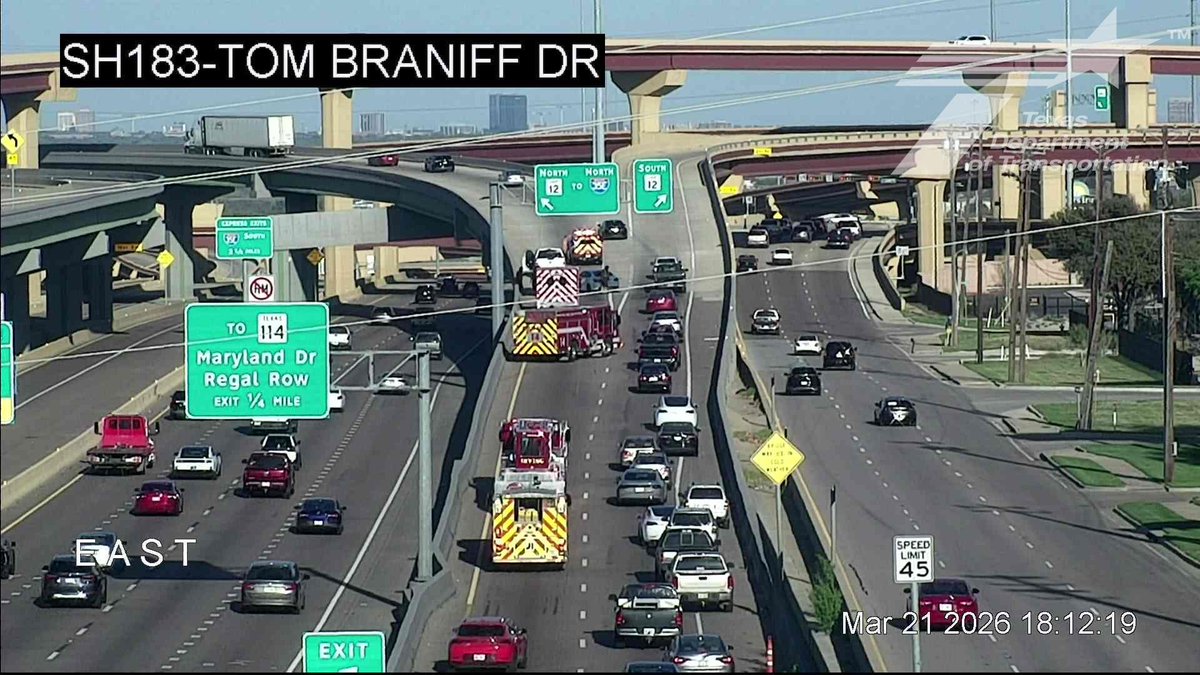 krldtraffic's tweet image. #Irving: EB SH183 @ Loop 12, incident affects the left lane of the ramp - delays from Carl Rd. @KRLD #KRLDTraffic #1080KRLD #trafficalert @TxDOTDallas