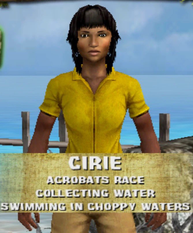 Cirie’s skill in the survivor Wii game being swimming in Charlie Davis waters 😭😭